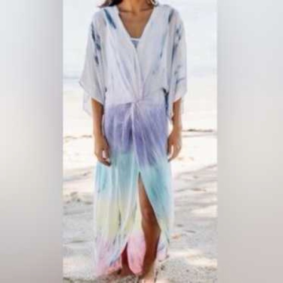 Surf Gypsy Multicolor Tie-Dye Swim Coverup - Picture 4 of 4
